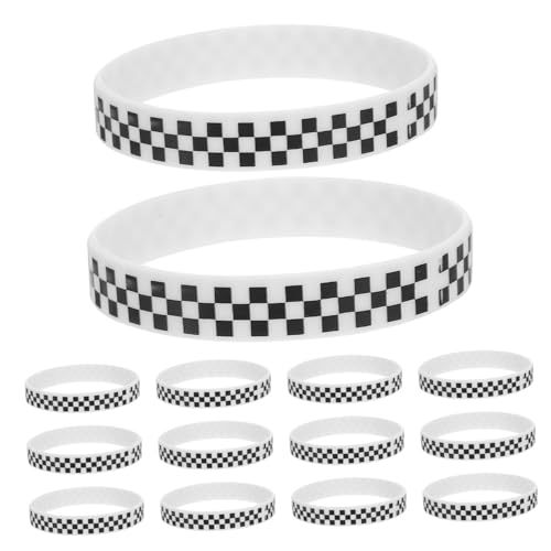 DIYEAH 40 Stück Schwarze Weiße Karomuster Armbänder aus Silikon Rutschfest Langlebig Rennsport Thema Gummiarmbänder für Geburtstagsfeiern Festivals Motorsport Fans Partyzubehör DIYEAH 40 Stück Schwarze Weiße Karomuster Armbänder aus Silikon Rutschfest Langlebig Rennsport Thema Gummiarmbänder für Geburtstagsfeiern Festivals Motorsport Fans Partyzubehör von DIYEAH
