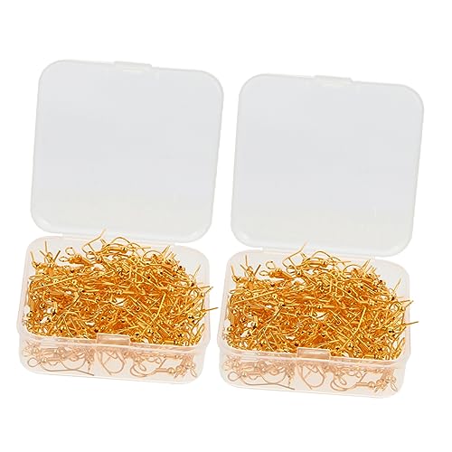 DIYEAH 400 Stück Ohrringhaken Set Goldfarbene Diy Schmuckzubehör Ohrhaken für Handgefertigte Ohrringe Leicht zu Tragen Elegantes Design für Kreative Ohrschmuckherstellung DIYEAH 400 Stück Ohrringhaken Set Goldfarbene Diy Schmuckzubehör Ohrhaken für Handgefertigte Ohrringe Leicht zu Tragen Elegantes Design für Kreative Ohrschmuckherstellung von DIYEAH