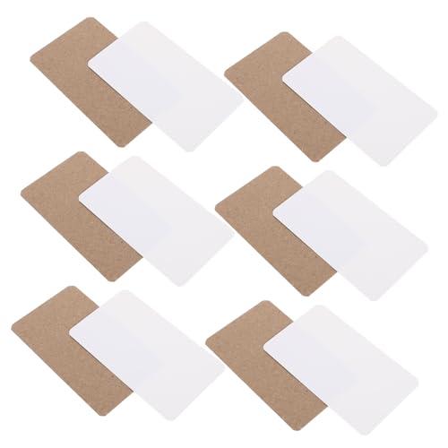 DIYEAH 400 Stück Teiliges Kleine Blanko Notizkarten aus Kraftpapier und Weißem Karton Vielseitig für Diy Graffiti Postkarten Unterricht und Persönliche Nachrichten Handliche Karten für von DIYEAH