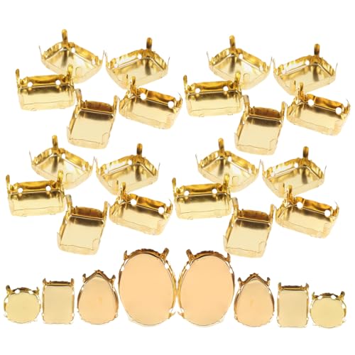 DIYEAH 400 Stück Teiliges Strassstein Krallen Gold für Diy Kleidung Taschen Schuhe Formen Tropfen Oval Rund Handgenähte Claws Einfache Montage Vintage Stil DIYEAH 400 Stück Teiliges Strassstein Krallen Gold für Diy Kleidung Taschen Schuhe Formen Tropfen Oval Rund Handgenähte Claws Einfache Montage Vintage Stil von DIYEAH