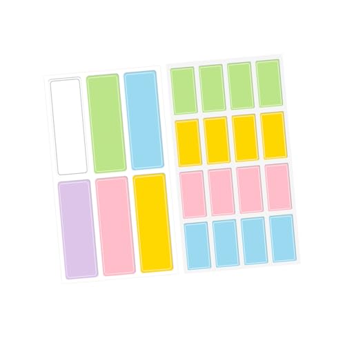 DIYEAH 40Blätter Klassifizierungsaufkleber Selbstklebende Etiketten Farben für Küche und Büro Wasserfest und Wiederverwendbar Beschriften von Vorratsdosen Gläsern und von DIYEAH