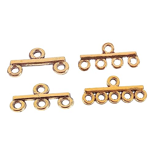 DIYEAH 40Stücke DIY Schmuckverschlüsse Legierung Kettenverbindungen für Armbänder Antikes Doppel Dreifach Vierfach Fünffach Optionen von DIYEAH
