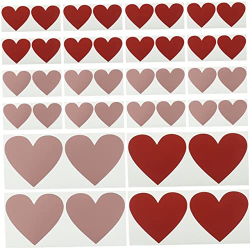 DIYEAH 40Stücke Kratzetiketten Aufkleber DIY Spielrequisiten für Valentinstag und Selbstklebende Sticker für Kreative Überraschungen und Je Farbe von DIYEAH