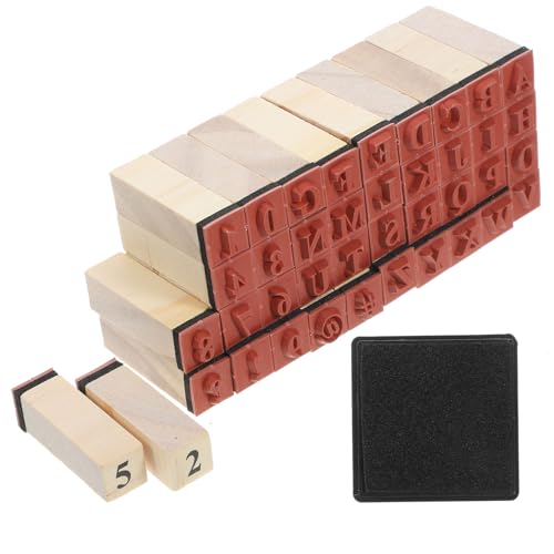 DIYEAH 40Stücke Teiliges Holzstempel mit Dekorativen Buchstaben für DIY Projekte Multifunktionale Vintage Alphabet Briefmarken für Scrapbooking und Journaling DIYEAH 40Stücke Teiliges Holzstempel mit Dekorativen Buchstaben für DIY Projekte Multifunktionale Vintage Alphabet Briefmarken für Scrapbooking und Journaling von DIYEAH