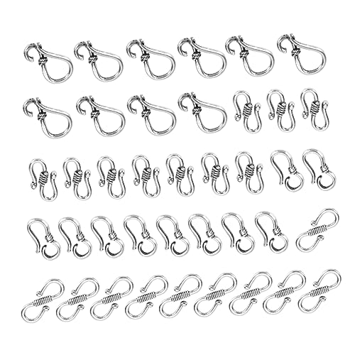 DIYEAH 40Stücke Tibetischer Silberverschluss S Hakenverbindung für Schmuckherstellung Legierungsverschluss für Armbänder und Design Langlebig und Sicher DIYEAH 40Stücke Tibetischer Silberverschluss S Hakenverbindung für Schmuckherstellung Legierungsverschluss für Armbänder und Design Langlebig und Sicher von DIYEAH