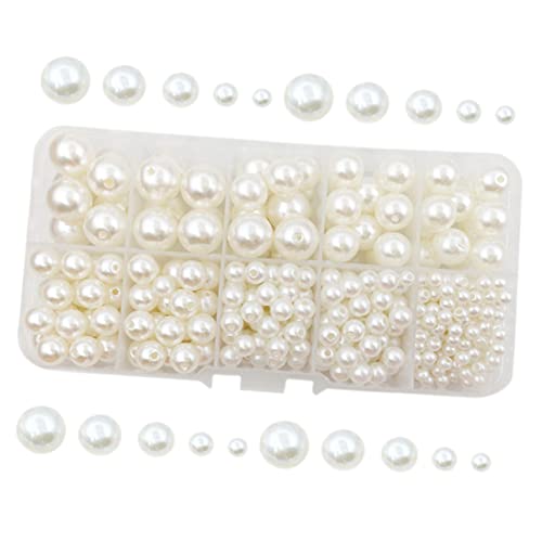 DIYEAH 440Stücke DIY Schmuckperlen Runde Weiße Perlen für Armbänder und Ohrringe Vielseitige Bastelperlen für Handwerksprojekte DIYEAH 440Stücke DIY Schmuckperlen Runde Weiße Perlen für Armbänder und Ohrringe Vielseitige Bastelperlen für Handwerksprojekte von DIYEAH