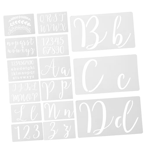 DIYEAH 45 Blatt Alphabet-malvorlage Buchstabenschablonen Zum Malen Schriftzeichen Groß Alphabetschablonen Und Bausatz Kleine Schablonen Brief Für Blumen- Das Haustier Weiß DIYEAH 45 Blatt Alphabet-malvorlage Buchstabenschablonen Zum Malen Schriftzeichen Groß Alphabetschablonen Und Bausatz Kleine Schablonen Brief Für Blumen- Das Haustier Weiß von DIYEAH