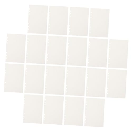 DIYEAH 45 Blatt Nachfüllpapier Nachfüllpackungen Für Notizblöcke Notizblock-nachfüllungen Loses Blatt Papier Planereinsätze Notebook-nachfüllungen Planerordner Weiß von DIYEAH