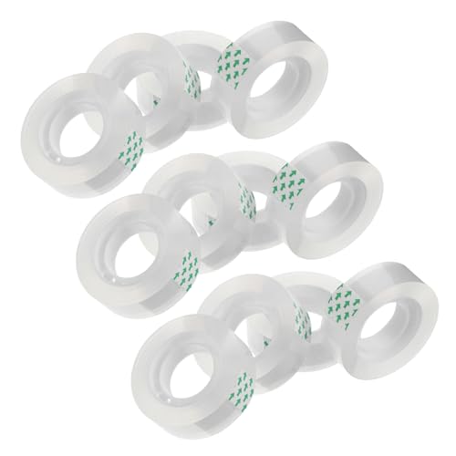 DIYEAH 48 Rollen Transparentes Klebeband Abreißbares Klebeband für Schule Büro und Haushalt Nachfüllpack für Spender Korrigieren von Fehlern von DIYEAH