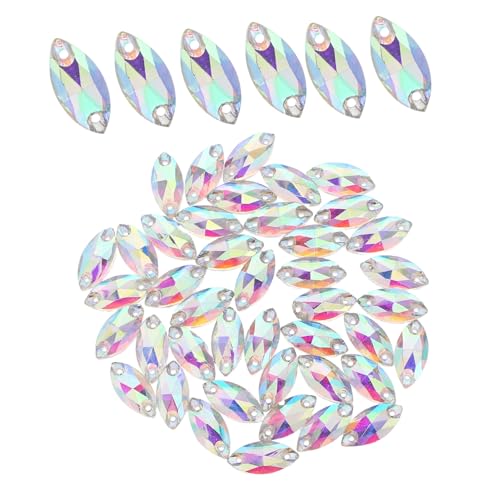 DIYEAH 48 Stück Gems für Bastelarbeiten Hochzeitsaccessoires und Diy Kreationen Transparent Ab von DIYEAH