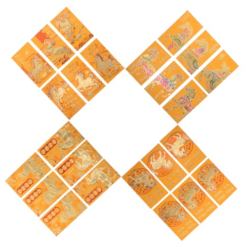 DIYEAH 48 Stück Rote Umschläge mit Pferde Zodiac Vietnamesische Geldumschläge für Lunar Year Vielseitige Glücksgeldumschläge für Frühlingsfest Hochzeiten und Festliche Anlässe DIYEAH 48 Stück Rote Umschläge mit Pferde Zodiac Vietnamesische Geldumschläge für Lunar Year Vielseitige Glücksgeldumschläge für Frühlingsfest Hochzeiten und Festliche Anlässe von DIYEAH