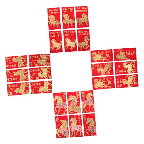DIYEAH 48 Stück Teiliges Asiatischer Roter Umschläge Pferde Zodiac Motive Kreative Vietnamesische Neujahrs Geldumschläge Festliche Glücksbringer für Frühlingsfest und Besondere Anlässe DIYEAH 48 Stück Teiliges Asiatischer Roter Umschläge Pferde Zodiac Motive Kreative Vietnamesische Neujahrs Geldumschläge Festliche Glücksbringer für Frühlingsfest und Besondere Anlässe von DIYEAH