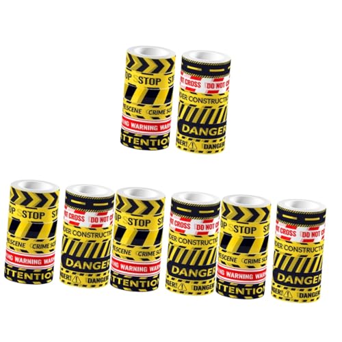 DIYEAH 48rollen Warnband Set Selbstklebendes Warnband Für Diy Und Scrapbooking Transparente Washi Tape Für Bastelprojekte Und Dekoration Für Bau Und Sicherheitsanwendungen von DIYEAH