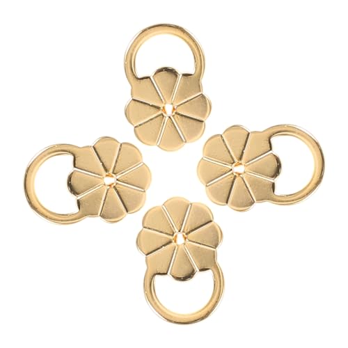 DIYEAH 4Stücke Blumenohrringstützen Hypoallergene Rückenersatz für Herren Goldplattiertes Design für Schwer Schlängelnde Ohrringe Eleganter Ohrstecker Halter DIYEAH 4Stücke Blumenohrringstützen Hypoallergene Rückenersatz für Herren Goldplattiertes Design für Schwer Schlängelnde Ohrringe Eleganter Ohrstecker Halter von DIYEAH