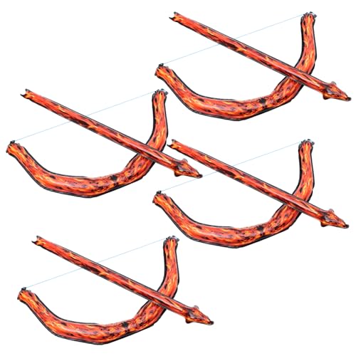 DIYEAH 4Stücke Dekorative Bogen Ballon Requisiten für Festlichkeiten Aluminiumfolie Langlebig und Sicher für Fotos und Dekorationen Halloween und Weihnachten von DIYEAH