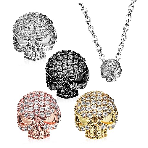 DIYEAH 4Stücke Skelett Schädel Perlen DIY Verzierungen für Armbänder und Schmuck Leicht Hautfreundlich Einzigartiges Design für Halloween und Kreative Projekte DIYEAH 4Stücke Skelett Schädel Perlen DIY Verzierungen für Armbänder und Schmuck Leicht Hautfreundlich Einzigartiges Design für Halloween und Kreative Projekte von DIYEAH