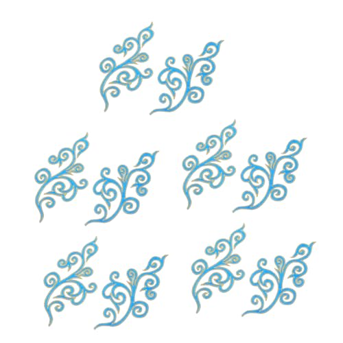 DIYEAH 5 Paare Stickapplikationen Wolkenform Barocke Spitzen Verzierung Hochwertige Bügel und Nähbare Stoffaufnäher Für Brautkleider Festliche Outfits Lakeblau DIYEAH 5 Paare Stickapplikationen Wolkenform Barocke Spitzen Verzierung Hochwertige Bügel und Nähbare Stoffaufnäher Für Brautkleider Festliche Outfits Lakeblau von DIYEAH