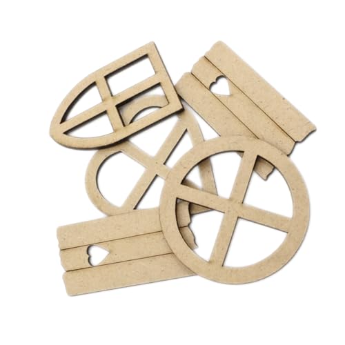 DIYEAH 5 Packungen Fensterform Holzstücke aus Dichteplatte Teilig DIY Bastelverzierungen Natürliche Holzornamente für Kreative Handarbeiten Kindergeburtstag Hochzeiten DIYEAH 5 Packungen Fensterform Holzstücke aus Dichteplatte Teilig DIY Bastelverzierungen Natürliche Holzornamente für Kreative Handarbeiten Kindergeburtstag Hochzeiten von DIYEAH