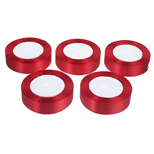 DIYEAH 5 Rollen Banddekoration Wickelband Lieferungen Bulk-Bänder zum Basteln Blumen- Geburtstag seidenband ribbon wohnraumdeko Bänder für Geschenkboxen geschenkband für DIY Polyester von DIYEAH