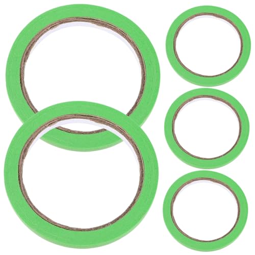 DIYEAH 5 Rollen Bastel Klebeband Farbiges Masking Tape für Diy Projekte Verpackungen und Malerarbeiten Einfach zu Entfernen Leicht Vielseitig Einsetzbar von DIYEAH