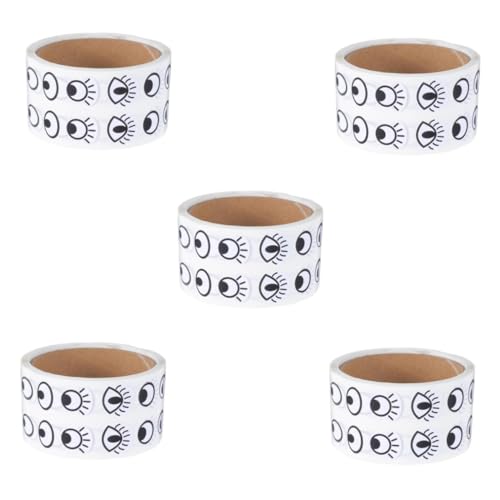 DIYEAH 5 Rollen Cartoon-Augen-Aufkleber aufkleber rolle aufkleber Augenaufkleber wackeln Wackelaugen selbstklebend Bastelaufkleber für Kulleraugen selbstklebend Papier Black DIYEAH 5 Rollen Cartoon-Augen-Aufkleber aufkleber rolle aufkleber Augenaufkleber wackeln Wackelaugen selbstklebend Bastelaufkleber für Kulleraugen selbstklebend Papier Black von DIYEAH