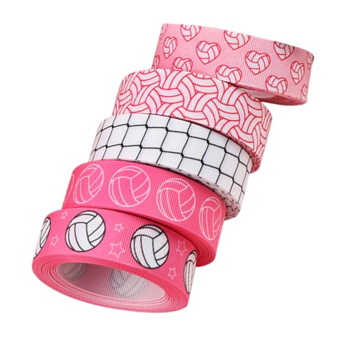 DIYEAH 5 Rollen Geschenkband Cheerleader Band Ballbänder Spielband Sport Bastelband Sportband Zum Basteln Volleyball Bastelbedarf Ornamentbänder Aus Polyester DIYEAH 5 Rollen Geschenkband Cheerleader Band Ballbänder Spielband Sport Bastelband Sportband Zum Basteln Volleyball Bastelbedarf Ornamentbänder Aus Polyester von DIYEAH