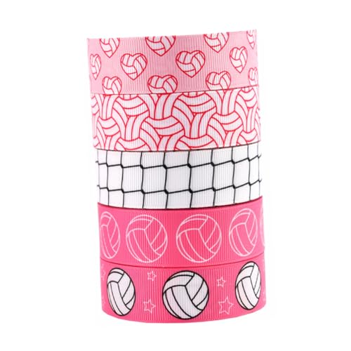 DIYEAH 5 Rollen Volleyball Bastelband Geschenkband für Haar Schleifen DIY Dekorationen Schulveranstaltungen Geburtstagsfeiern DIYEAH 5 Rollen Volleyball Bastelband Geschenkband für Haar Schleifen DIY Dekorationen Schulveranstaltungen Geburtstagsfeiern von DIYEAH
