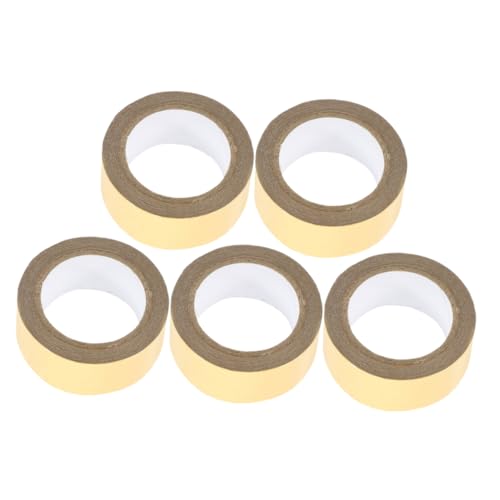 DIYEAH 5 Rollen Washi Tape Set Dekoratives Klebeband mit Selbstklebend für Diy Projekte Scrapbooking Journaling und Geschenkverpackung Goldene für Kreative Anwendungen von DIYEAH