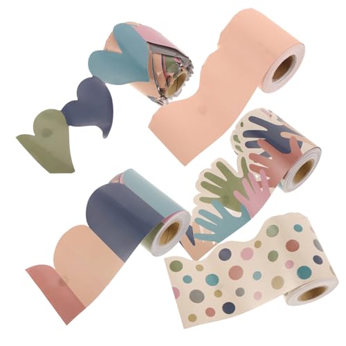 DIYEAH 5 Rollen Wasserdichte Bulletin Board Border Aufkleber Selbstklebend Dekorative Randfolie für Klassenzimmer Pinnwand Frühjahrsdekorationen Robustes Papier für Schule und Büro DIYEAH 5 Rollen Wasserdichte Bulletin Board Border Aufkleber Selbstklebend Dekorative Randfolie für Klassenzimmer Pinnwand Frühjahrsdekorationen Robustes Papier für Schule und Büro von DIYEAH