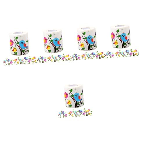 DIYEAH 5 Rollen Wasserdichtes Kleberaufkleber Aufkleber Für Dekoration Kindertisch Grenzausstattung Pinnwand-grenzen Pinnwand-aufkleber Tafelrandaufkleber Colorful Papier von DIYEAH