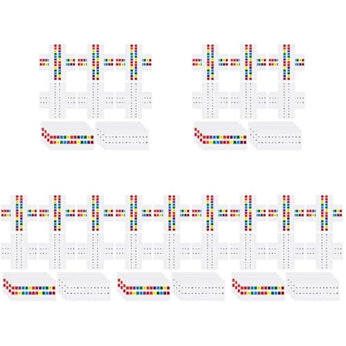 DIYEAH 5 SäTze Farbige Alphabet Tabs Klebestreifen FüR BüCher, Seitenmarkierungsetikett, Notizblock-Seitenmarkierungen, Haftende Buchregisterkarten, 20 Blatt * 5 von DIYEAH