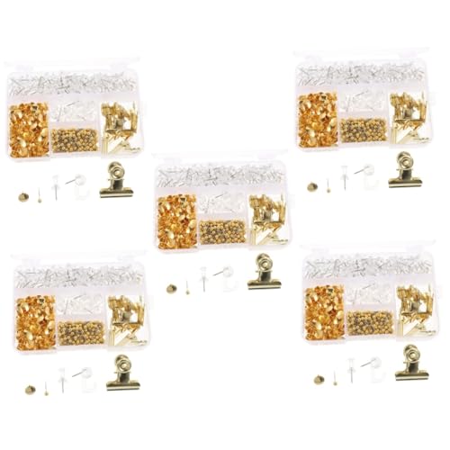 DIYEAH 5 Sätze Büroklammer Goldfarben mit Briefklammern Kleinen Heftklammern und Pinnnadeln Vielseitig für Büro Schule und Zuhause Starke Haftung Einfach zu Verwenden Teiliges DIYEAH 5 Sätze Büroklammer Goldfarben mit Briefklammern Kleinen Heftklammern und Pinnnadeln Vielseitig für Büro Schule und Zuhause Starke Haftung Einfach zu Verwenden Teiliges von DIYEAH