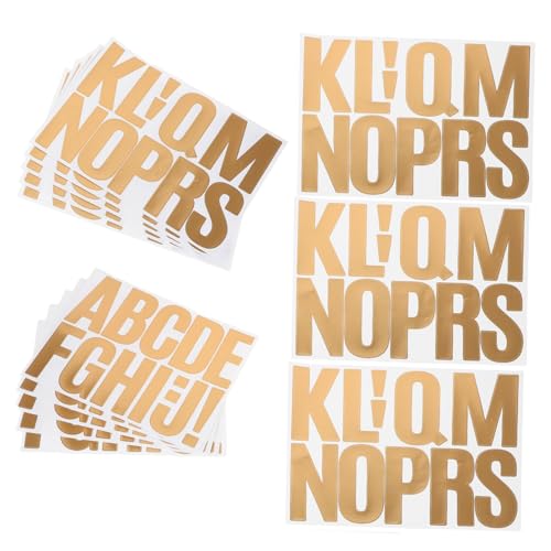 DIYEAH 5 Sätze Bunte Alphabet Sticker für Schule Büro Bulletin Boards und Mailbox Dekoration Cursive Letter Stickers Buchstaben pro Set von DIYEAH