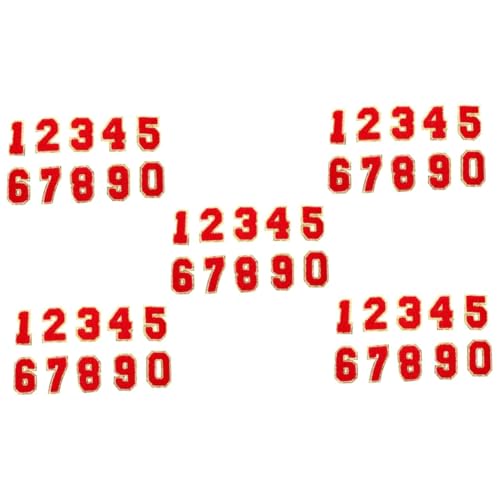 DIYEAH 5 Sätze Digitale Aufkleber Gestickte Aufnäher Für Jeans Flicken Für Kleidung Stoffreparaturflicken Aufnäher Nähen Uni Patch Hutflecken Flicken Aufnähen Polyester Rot 10 Stück * 5 DIYEAH 5 Sätze Digitale Aufkleber Gestickte Aufnäher Für Jeans Flicken Für Kleidung Stoffreparaturflicken Aufnäher Nähen Uni Patch Hutflecken Flicken Aufnähen Polyester Rot 10 Stück * 5 von DIYEAH