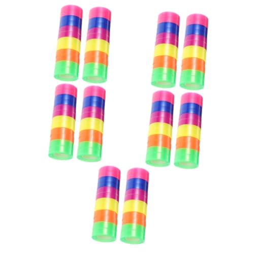 DIYEAH 5 Sätze Farbe Transparentes Klebeband Bandfarbe Streifen Büro Wickelbänder Klebebänder Abdichten Geschenkverpackung Mit Durchsichtigem Klebeband Bopp 24 Rollen * 5 von DIYEAH
