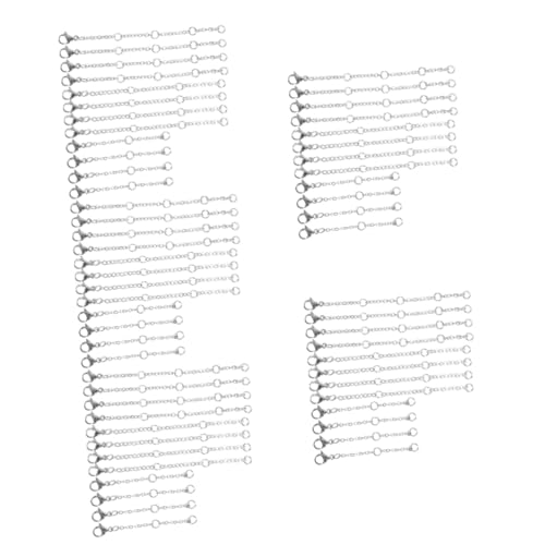 DIYEAH 5 Sätze Halskette Verlängert Sich Silber Verlängerung Herstellung Halskette-kit Schmuck Kettenleiter Silber Halskette Extender Rostfreier Stahl 30 Stück * 5 DIYEAH 5 Sätze Halskette Verlängert Sich Silber Verlängerung Herstellung Halskette-kit Schmuck Kettenleiter Silber Halskette Extender Rostfreier Stahl 30 Stück * 5 von DIYEAH