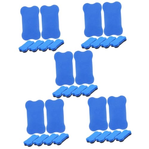 DIYEAH 5 Sätze Magnetische Plattenwischer Für Trockenlöschtafeln Whiteboards Kreidetafel Radiergummis Whiteboard Schreibwaren Büro Selbsttrocknender Radiergummi Schwarz 36 Stück * 5 von DIYEAH