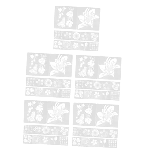 DIYEAH 5 Sätze Malvorlage malschablonen für schablonen für wandbemalung flowers decoration Blumen- Zeichenschablone Sprühfarbe für Blumen Blumenförmige Schablonen das Haustier von DIYEAH