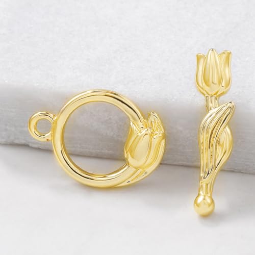 DIYEAH 5 Sätze Metall Ot Knebelverschlüsse in Roségold für Schmuckherstellung Langlebige T bar Endverschlüsse für DIY Halsketten und Armbänder Leicht Kompakt Vielseitig Einsetzbar von DIYEAH