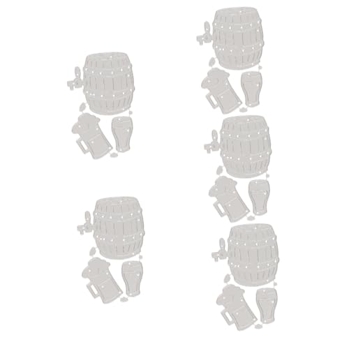 DIYEAH 5 Sätze Metallmesserform hochzeitskarte hichzeitskarte Stanzformen für die Kartenherstellung Scrapbooking-Bastelwerkzeuge Papierhandwerk gestanzt Stahl mit hohem Kohlenstoffgehalt von DIYEAH
