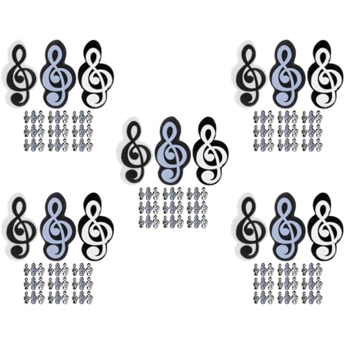 DIYEAH 5 Sätze Musiknoten Radiergummis Für Niedliche Bunte Radiergummis Als Schulbedarf Und Preise Für Aktivitäten Aus Hochwertigem Material Leicht Und Tragbar 30 Stück * 5 von DIYEAH