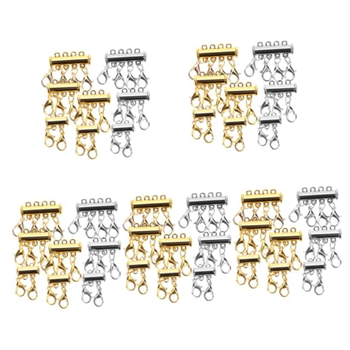 DIYEAH 5 Sätze Schmuck Magnetschnalle Halskettentrenner Mehrschichtiger Halskettenverschluss Mehrfach-halskettenverschluss Multi-halskettenverschluss Legierung 8 Stücke * 5 DIYEAH 5 Sätze Schmuck Magnetschnalle Halskettentrenner Mehrschichtiger Halskettenverschluss Mehrfach-halskettenverschluss Multi-halskettenverschluss Legierung 8 Stücke * 5 von DIYEAH