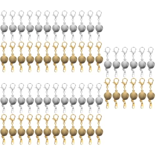 DIYEAH 5 Sätze Schmuckschnalle Karabinerverschluss Halskette Kette Armband Magnetverschluss Verbinder Schmuck Magnetschnalle Schmuck DIY Verschluss DIY Schmuckherstellung 12 Stück * 5 DIYEAH 5 Sätze Schmuckschnalle Karabinerverschluss Halskette Kette Armband Magnetverschluss Verbinder Schmuck Magnetschnalle Schmuck DIY Verschluss DIY Schmuckherstellung 12 Stück * 5 von DIYEAH