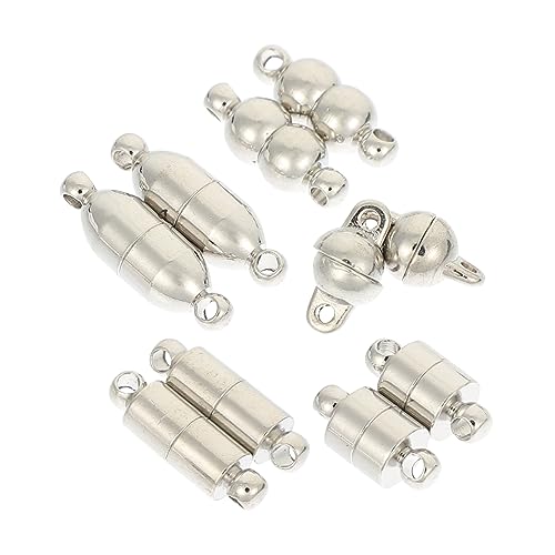 DIYEAH 5 Sätze Schmuckzubehör Herstellung Armbänder Reize Schlüssel Halskette Silber Armbinde Magnetverschluss Für Armband Schmuckkonverter Armbandverschlüsse Silver Legierung 5 Paare * 5 DIYEAH 5 Sätze Schmuckzubehör Herstellung Armbänder Reize Schlüssel Halskette Silber Armbinde Magnetverschluss Für Armband Schmuckkonverter Armbandverschlüsse Silver Legierung 5 Paare * 5 von DIYEAH