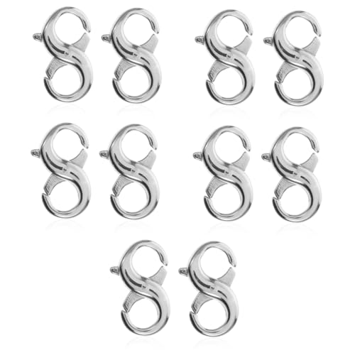 DIYEAH 5 Sätze Schmuckzubehör Selber Machen Lobster Clasp Schmuckverbindung Rostfrei Diy -schmuckzubehör Schmuck Biegeringe Selbstgemachter Karabinerverschluss Stahl 2 Stücke * 5 DIYEAH 5 Sätze Schmuckzubehör Selber Machen Lobster Clasp Schmuckverbindung Rostfrei Diy -schmuckzubehör Schmuck Biegeringe Selbstgemachter Karabinerverschluss Stahl 2 Stücke * 5 von DIYEAH