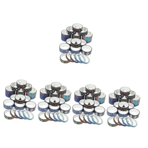 DIYEAH 5 Sätze Sternenhimmel -aufkleber Geschenkband Geschenkeband Scrapbooking -vorräte Aufkleber Für Uv Bastelklebebänder Washi Tape Zum Aufzeichnen Japanisches Papier 19 Rollen * 5 von DIYEAH