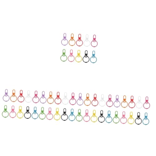 DIYEAH 5 Sätze Teiliges Karabiner Schlüsselanhänger Robuste Und Leichte Clips Für Diy Projekte Taschen Und Schlüssel Zum Gestalten Von Persönlichen Accessoires 10 Stück * 5 von DIYEAH