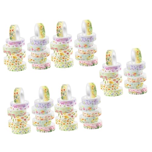 DIYEAH 5 Sätze Transparentes Washi-tape Bastelband Tagebuchband Dekorative Bänder Für Sammelalben Dekoratives Washi Tape Scrapbooking Washi Tape Aufkleber 12 Rollen * 5 von DIYEAH