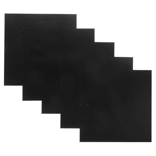 DIYEAH 5 Stck Teiliges Schwarze Anodisierte Aluminiumlegierung Langlebige Metallplatten für DIY Basteln Industrieanwendung und Gravur von DIYEAH