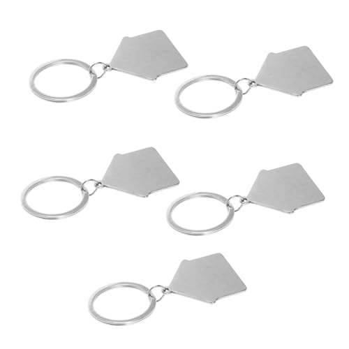 DIYEAH 5 Stück Dekorativer Sublimationsrohling Sublimations-schlüsselanhänger-material Bastel-schlüsselanhänger-rohlinge Leere Schlüsselanhänger Schlüssel Liefert Silver Rostfreier Stahl DIYEAH 5 Stück Dekorativer Sublimationsrohling Sublimations-schlüsselanhänger-material Bastel-schlüsselanhänger-rohlinge Leere Schlüsselanhänger Schlüssel Liefert Silver Rostfreier Stahl von DIYEAH